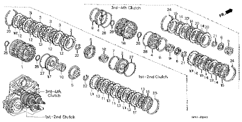 1998 CL PRE2.3 2 DOOR 4AT AT CLUTCH (3) diagram 1998 CL PRE2.3 2 DOOR 4AT AT CLUTCH (3) diagram