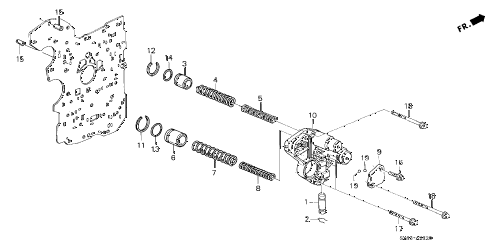 1998 CL PRE2.3 2 DOOR 4AT AT ACCUMULATOR BODY (1) diagram 1998 CL PRE2.3 2 DOOR 4AT AT ACCUMULATOR BODY (1) diagram