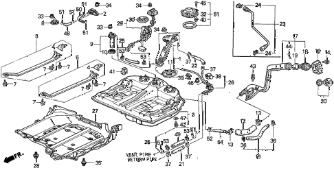 1998 CL BAS2.3 2 DOOR 5MT FUEL TANK (2) diagram 1998 CL BAS2.3 2 DOOR 5MT FUEL TANK (2) diagram
