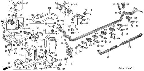 1998 CL BAS3.0 2 DOOR 4AT FUEL PIPE (2) diagram 1998 CL BAS3.0 2 DOOR 4AT FUEL PIPE (2) diagram