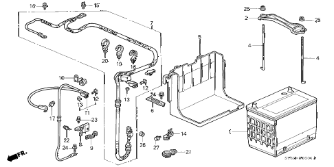 1998 CL BAS3.0 2 DOOR 4AT BATTERY (2) diagram 1998 CL BAS3.0 2 DOOR 4AT BATTERY (2) diagram