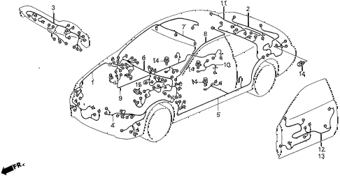 1997 CL PRE2.2 2 DOOR 4AT WIRE HARNESS diagram 1997 CL PRE2.2 2 DOOR 4AT WIRE HARNESS diagram