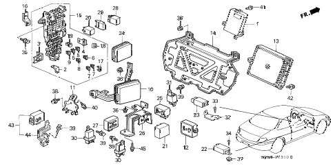 1997 CL BAS3.0 2 DOOR 4AT CONTROL UNIT (CABIN) diagram 1997 CL BAS3.0 2 DOOR 4AT CONTROL UNIT (CABIN) diagram