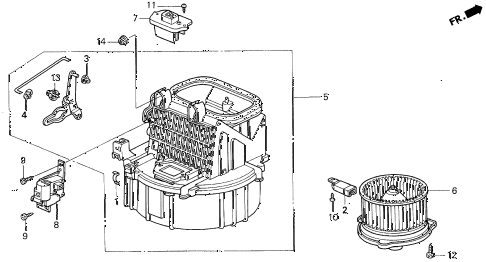 1997 CL BAS3.0 2 DOOR 4AT HEATER BLOWER diagram 1997 CL BAS3.0 2 DOOR 4AT HEATER BLOWER diagram