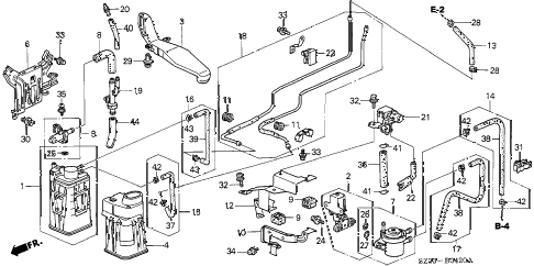 1998 RL BASE 4 DOOR 4AT CANISTER - VENT VALVE ( 1998 RL BASE 4 DOOR 4AT CANISTER - VENT VALVE (