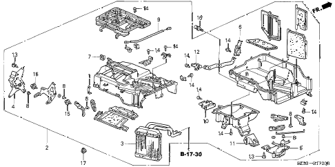 2004 RL 4 DOOR 4AT HEATER UNIT diagram 2004 RL 4 DOOR 4AT HEATER UNIT diagram