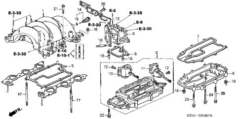 2004 RL 4 DOOR 4AT INTAKE MANIFOLD diagram 2004 RL 4 DOOR 4AT INTAKE MANIFOLD diagram