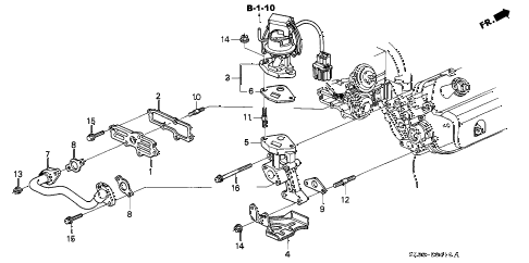 2004 RL 4 DOOR 4AT EGR VALVE diagram 2004 RL 4 DOOR 4AT EGR VALVE diagram