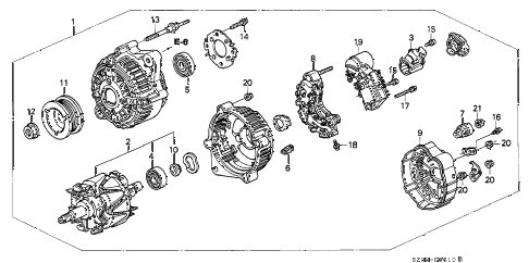 2004 RL 4 DOOR 4AT ALTERNATOR (DENSO) diagram 2004 RL 4 DOOR 4AT ALTERNATOR (DENSO) diagram