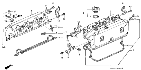 2004 RL 4 DOOR 4AT CYLINDER HEAD COVER diagram 2004 RL 4 DOOR 4AT CYLINDER HEAD COVER diagram