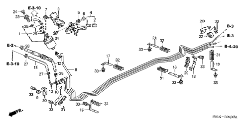 2004 RL 4 DOOR 4AT FUEL PIPE diagram 2004 RL 4 DOOR 4AT FUEL PIPE diagram