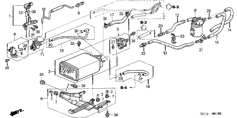 2004 RL 4 DOOR 4AT CANISTER - VENT VALVE diagram 2004 RL 4 DOOR 4AT CANISTER - VENT VALVE diagram