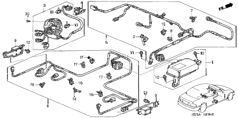 2004 RL 4 DOOR 4AT SRS UNIT diagram 2004 RL 4 DOOR 4AT SRS UNIT diagram