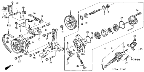 2004 RL 4 DOOR 4AT P.S. PUMP diagram 2004 RL 4 DOOR 4AT P.S. PUMP diagram