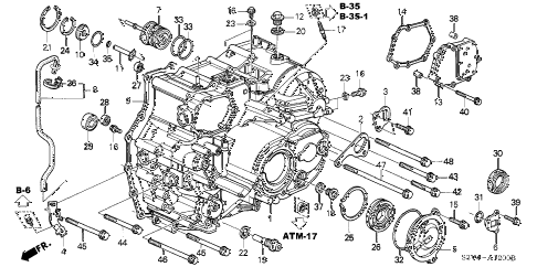 Acura  2003 on Acura Online Store   2003 Mdx At Transmission Case   03  06  Parts