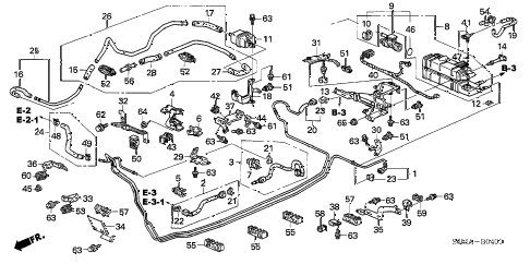 2006 RSX TYPE-S 3 DOOR 6MT FUEL PIPE diagram 2006 RSX TYPE-S 3 DOOR 6MT FUEL PIPE diagram