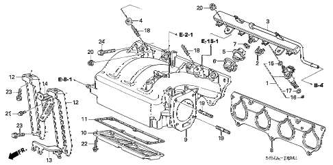 2006 RSX TYPE-S 3 DOOR 6MT INTAKE MANIFOLD (TYPE-S) diagram 2006 RSX TYPE-S 3 DOOR 6MT INTAKE MANIFOLD (TYPE-S) diagram