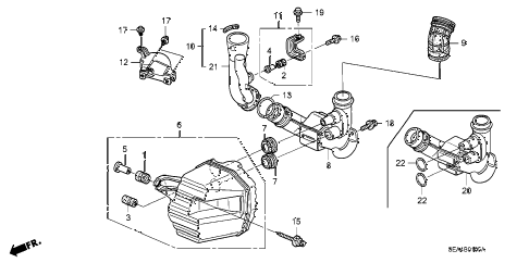 2006 TSX 4 DOOR 6MT RESONATOR CHAMBER diagram 2006 TSX 4 DOOR 6MT RESONATOR CHAMBER diagram