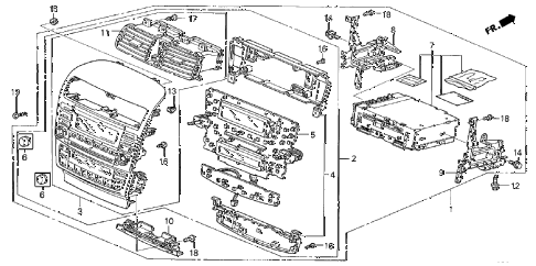 2005 TSX 4 DOOR 6MT CENTER MODULE diagram 2005 TSX 4 DOOR 6MT CENTER MODULE diagram