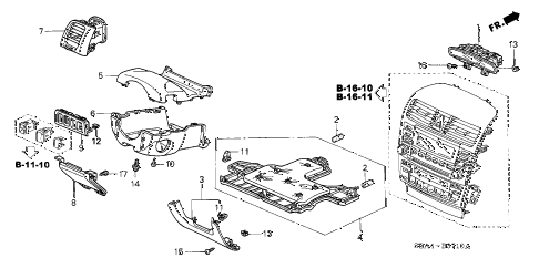 2004 TSX 4 DOOR 6MT INSTRUMENT PANEL GARNISH (DRIVER SIDE) diagram 2004 TSX 4 DOOR 6MT INSTRUMENT PANEL GARNISH (DRIVER SIDE) diagram