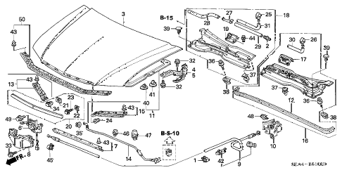 Acura Parts Online on Acura Online Store   2005 Tsx Engine Hood Parts