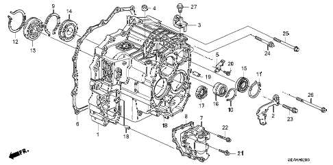 2008 TSX 4 DOOR 5AT AT TRANSMISSION CASE diagram 2008 TSX 4 DOOR 5AT AT TRANSMISSION CASE diagram