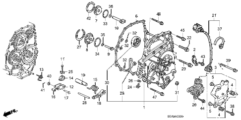 2008 TSX 4 DOOR 5AT AT LEFT SIDE COVER diagram 2008 TSX 4 DOOR 5AT AT LEFT SIDE COVER diagram