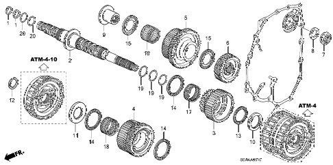 2008 TSX 4 DOOR 5AT AT SECONDARY SHAFT diagram 2008 TSX 4 DOOR 5AT AT SECONDARY SHAFT diagram