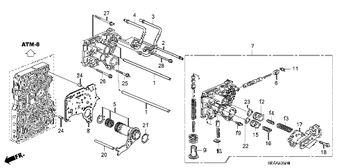 2008 TSX 4 DOOR 5AT AT REGULATOR BODY diagram 2008 TSX 4 DOOR 5AT AT REGULATOR BODY diagram