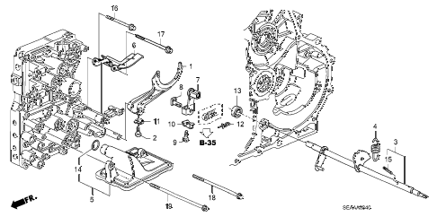 2008 TSX 4 DOOR 5AT AT SHIFT FORK diagram 2008 TSX 4 DOOR 5AT AT SHIFT FORK diagram