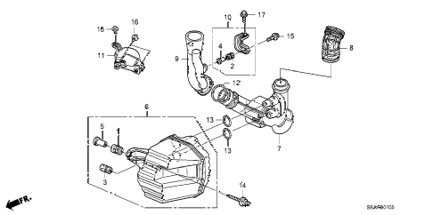 2008 TSX 4 DOOR 5AT RESONATOR CHAMBER diagram 2008 TSX 4 DOOR 5AT RESONATOR CHAMBER diagram