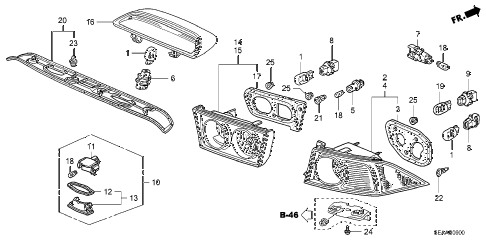 2008 TSX 4 DOOR 5AT TAILLIGHT - LICENSE LIGHT diagram 2008 TSX 4 DOOR 5AT TAILLIGHT - LICENSE LIGHT diagram