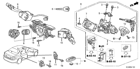 2008 TSX 4 DOOR 5AT COMBINATION SWITCH diagram 2008 TSX 4 DOOR 5AT COMBINATION SWITCH diagram