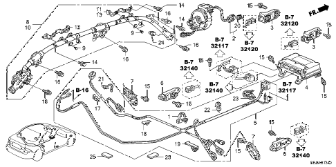 2008 TSX 4 DOOR 5AT SRS UNIT diagram 2008 TSX 4 DOOR 5AT SRS UNIT diagram