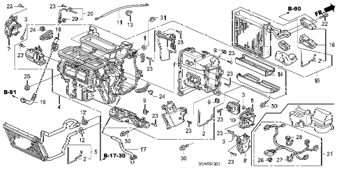 2008 TSX 4 DOOR 6MT HEATER UNIT diagram 2008 TSX 4 DOOR 6MT HEATER UNIT diagram