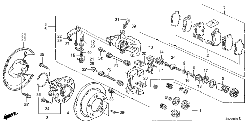 2008 TSX 4 DOOR 5AT REAR BRAKE diagram 2008 TSX 4 DOOR 5AT REAR BRAKE diagram