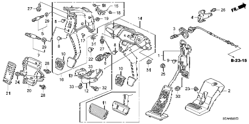 2008 TSX 4 DOOR 5AT PEDAL diagram 2008 TSX 4 DOOR 5AT PEDAL diagram