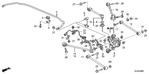 2008 TSX 4 DOOR 5AT REAR LOWER ARM diagram 2008 TSX 4 DOOR 5AT REAR LOWER ARM diagram