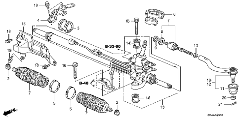 2008 TSX 4 DOOR 6MT P.S. GEAR BOX diagram 2008 TSX 4 DOOR 6MT P.S. GEAR BOX diagram