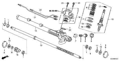 2008 TSX 4 DOOR 6MT P.S. GEAR BOX COMPONENTS diagram 2008 TSX 4 DOOR 6MT P.S. GEAR BOX COMPONENTS diagram