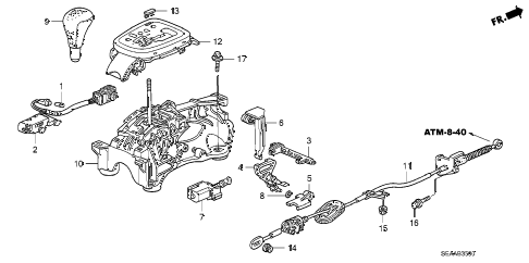 2008 TSX 4 DOOR 5AT SELECT LEVER diagram 2008 TSX 4 DOOR 5AT SELECT LEVER diagram