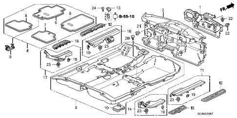 2008 TSX 4 DOOR 6MT FLOOR MAT diagram 2008 TSX 4 DOOR 6MT FLOOR MAT diagram