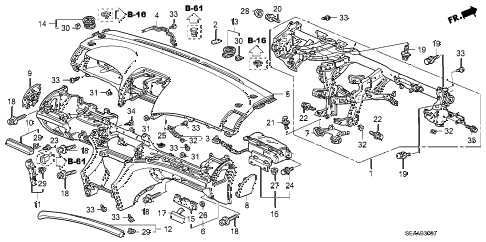 2008 TSX 4 DOOR 6MT INSTRUMENT PANEL diagram 2008 TSX 4 DOOR 6MT INSTRUMENT PANEL diagram