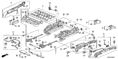 2008 TSX 4 DOOR 6MT FRONT SEAT COMPONENTS (R.) diagram 2008 TSX 4 DOOR 6MT FRONT SEAT COMPONENTS (R.) diagram