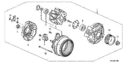 2008 TSX 4 DOOR 6MT ALTERNATOR (DENSO) diagram 2008 TSX 4 DOOR 6MT ALTERNATOR (DENSO) diagram
