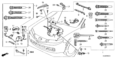 2008 TSX 4 DOOR 6MT ENGINE WIRE HARNESS diagram 2008 TSX 4 DOOR 6MT ENGINE WIRE HARNESS diagram