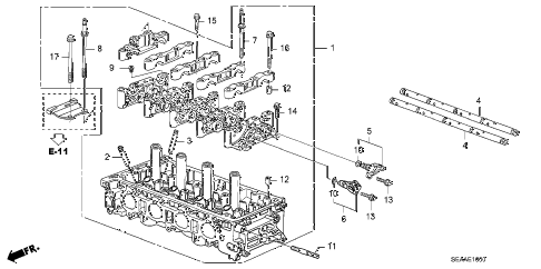 2008 TSX 4 DOOR 5AT CYLINDER HEAD diagram 2008 TSX 4 DOOR 5AT CYLINDER HEAD diagram