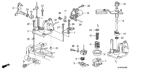 2008 TSX 4 DOOR 6MT MT SHIFT ARM diagram 2008 TSX 4 DOOR 6MT MT SHIFT ARM diagram