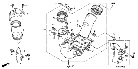 2008 TL TYPE-S 4 DOOR 5AT RESONATOR CHAMBER diagram 2008 TL TYPE-S 4 DOOR 5AT RESONATOR CHAMBER diagram