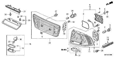 2008 TL TYPE-S 4 DOOR 6MT TAILLIGHT - LICENSE LIGHT diagram 2008 TL TYPE-S 4 DOOR 6MT TAILLIGHT - LICENSE LIGHT diagram